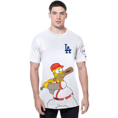 Los Angeles Dodgers New Era MLB x Simpsons Homer Wonderbat T-Shirt Clearance