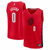 Fanatics - Damian Lillard Portland Trail Blazers Fast Break Replica Jersey - Red - Statement Edition