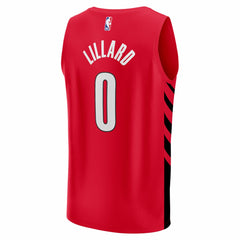 Fanatics - Damian Lillard Portland Trail Blazers Fast Break Replica Jersey - Red - Statement Edition