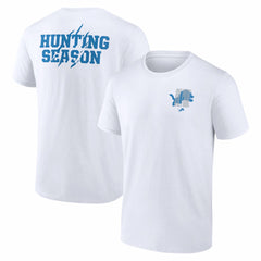 Detroit Lions Hunting Season T-Shirt White - NFL