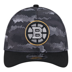 Boston Bruins New Era Zero Dark 39THIRTY Flex Hat Black
