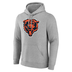 Chicago Bears Team Authentic Personalized Name & Number Hoodie Gray - NFL