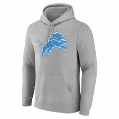 Detroit Lions Team Authentic Personalized Name & Number Hoodie Gray - NFL