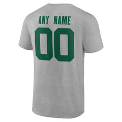 New York Jets Team Authentic Personalized Name & Number T-Shirt Gray - NFL