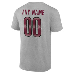 Washington Commanders Team Authentic Personalized Name & Number T-Shirt Gray - NFL
