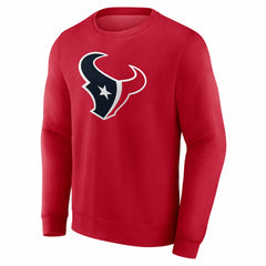 Houston Texans Team Authentic Personalized Name & Number Sweatshirt Red - NFL