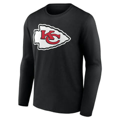 Kansas City Chiefs Team Authentic Personalized Name & Number Long Sleeve T-Shirt Black - NFL
