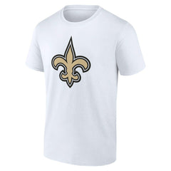 New Orleans Saints Team Authentic Personalized Name & Number T-Shirt White - NFL