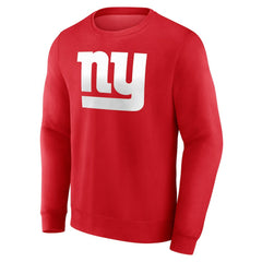 New York Giants Team Authentic Personalized Name & Number Sweatshirt Red - NFL