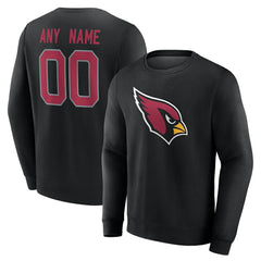 Arizona Cardinals Team Authentic Personalized Name & Number Sweatshirt Black - NFL