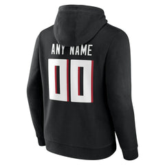 Atlanta Falcons Team Authentic Personalized Name & Number Hoodie Black - NFL
