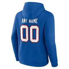 Buffalo Bills Team Authentic Personalized Name & Number Hoodie Royal - NFL