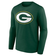 Green Bay Packers Team Authentic Personalized Name & Number Long Sleeve T-Shirt Green - NFL