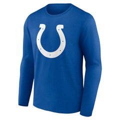 Indianapolis Colts Team Authentic Personalized Name & Number Long Sleeve T-Shirt Royal - NFL