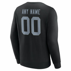 Las Vegas Raiders Team Authentic Personalized Name & Number Sweatshirt Black - NFL