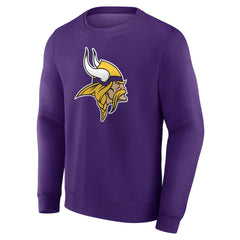 Minnesota Vikings Team Authentic Personalized Name & Number Sweatshirt Purple - NFL