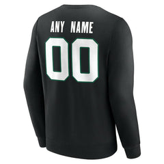 New York Jets Team Authentic Personalized Name & Number Sweatshirt Black - NFL
