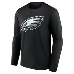 Philadelphia Eagles Team Authentic Personalized Name & Number Long Sleeve T-Shirt Black - NFL