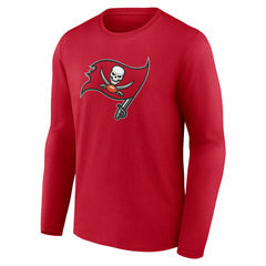 Tampa Bay Buccaneers Team Authentic Personalized Name & Number Long Sleeve T-Shirt Red - NFL