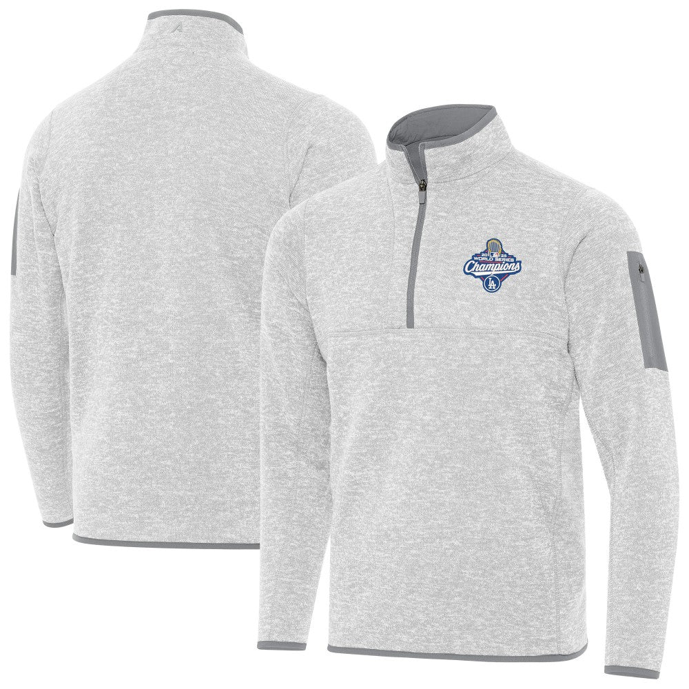 Los Angeles Dodgers Antigua Back-to-Back World Series Champions Fortune Quarter-Zip Pullover Clearance