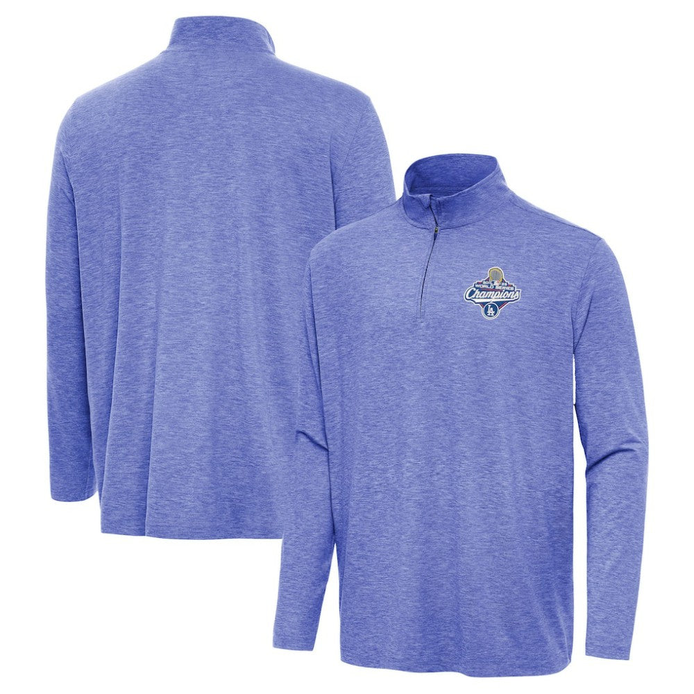 Los Angeles Dodgers Antigua 2025 World Series Champions Hunk Quarter-Zip Top discount