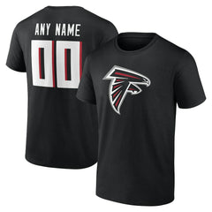 Atlanta Falcons Big & Tall Team Authentic Custom T-Shirt Black - NFL
