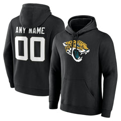 Jacksonville Jaguars Big & Tall Team Authentic Custom Hoodie Black - NFL