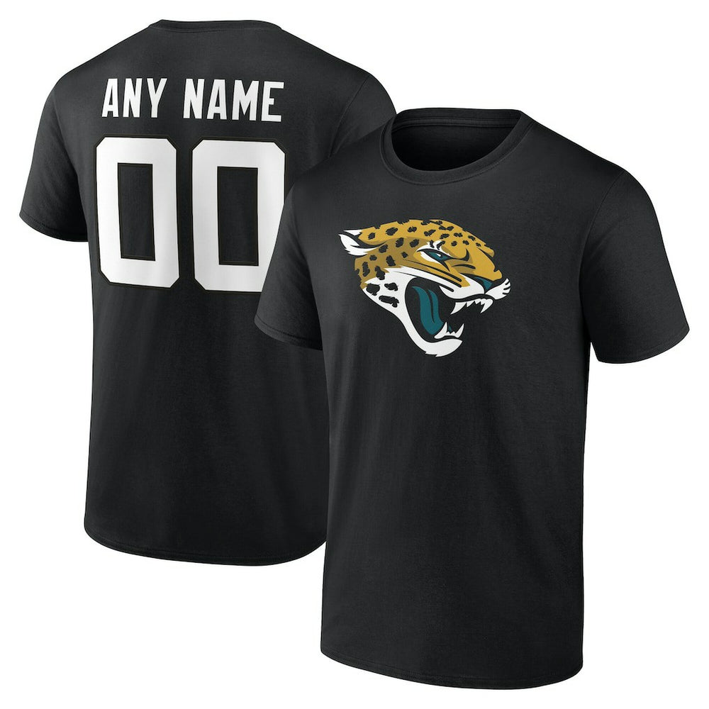 Jacksonville Jaguars Big & Tall Team Authentic Custom T-Shirt Black - NFL