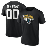 Jacksonville Jaguars Big & Tall Team Authentic Custom T-Shirt Black - NFL