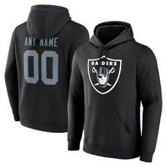 Las Vegas Raiders Big & Tall Team Authentic Custom Hoodie Black - NFL