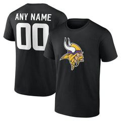 Minnesota Vikings Big & Tall Team Authentic Custom T-Shirt Black - NFL