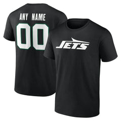 New York Jets Big & Tall Team Authentic Custom T-Shirt Black - NFL