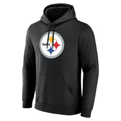 Pittsburgh Steelers Big & Tall Team Authentic Custom Hoodie Black - NFL
