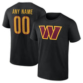 Washington Commanders Big & Tall Team Authentic Custom T-Shirt Black - NFL
