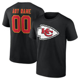 Kansas City Chiefs Big & Tall Team Authentic Custom T-Shirt Black - NFL