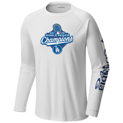 Los Angeles Dodgers Columbia 2025 World Series Champions Terminal Tackle Long Sleeve T-Shirt Sale