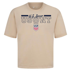 USWNT Levelwear Vanguard Luxe Signature T-Shirts - Khaki
