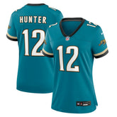 Travis Hunter Jacksonville Jaguars Women's Alternate 2 Prowler Throwback Game Jersey Teal - Nike