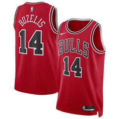 Nike - Matas Buzelis Chicago Bulls Unisex Swingman Player Jersey - Icon Editi- Red