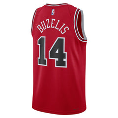 Nike - Matas Buzelis Chicago Bulls Unisex Swingman Player Jersey - Icon Editi- Red