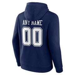 Dallas Cowboys Big & Tall Team Authentic Custom Hoodie Navy - NFL