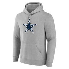 Dallas Cowboys Big & Tall Team Authentic Custom Hoodie Gray - NFL