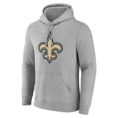 New Orleans Saints Big & Tall Team Authentic Custom Hoodie Gray - NFL