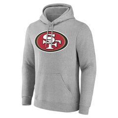 San Francisco 49ers Big & Tall Team Authentic Custom Hoodie Gray - NFL