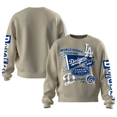 Los Angeles Dodgers Fanatics Women's 2025 World Series Champions Pennant Spirit Jersey Fleece Sweatshirt Lifestyle