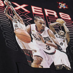 Mitchell & Ness - Philadelphia 76ers Hardwood Classics Originals Collection 2000-2001 Team Roster Fleece Hoodie - Black