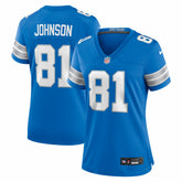 Calvin Johnson Detroit Lions Women's Team Retired Game Jersey Blue - Nike