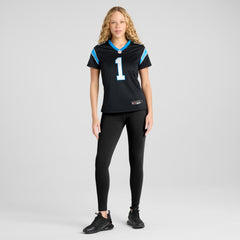Cam Newton Carolina Panthers Women's Team Retired Game Jersey Black - Nike