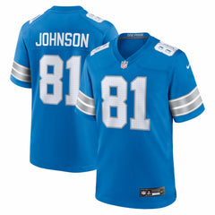 Calvin Johnson Detroit Lions Team Retired Game Jersey Blue - Nike