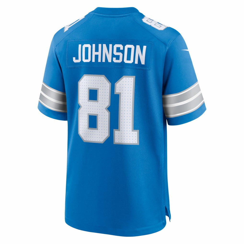 Calvin Johnson Detroit Lions Team Retired Game Jersey - Blue | NFL Jerseys